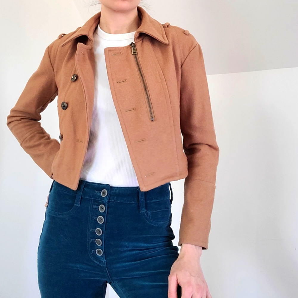 Wool crop jacket - Picture 4 of 16